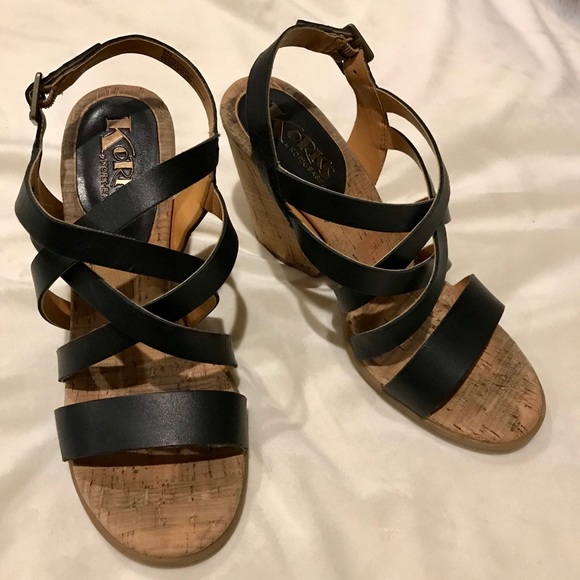 KorkEase Shoes Korks By Korkease Nedra Black Sandals Poshmark